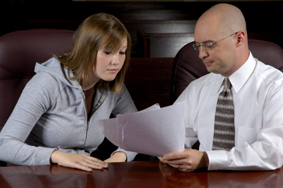 Law Student Getting to Know Her Counselor